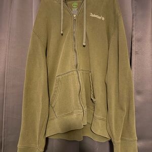 Timberland Green Zip-Up Hoodie XXL